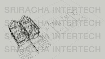 งานออกแบบโครงสร้างบ้านจัดสรร